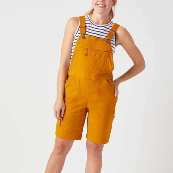Duluth Trading Co. - Heirloom Gardening Short Overalls Mustard Yellow - XXL - Picture 2 of 16